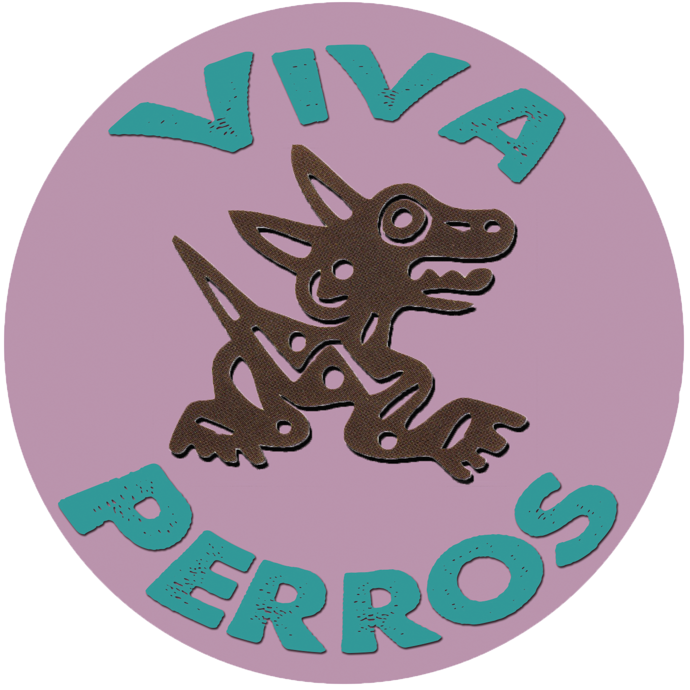 Viva Perros Small Sticker img